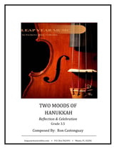 Two Moods of Hanukkah Orchestra sheet music cover